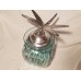 Green Bottle with Silver Dragonfly Top - GLASS - Decorative Nic Nak   153134863979